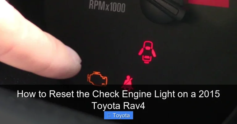 How to Reset the Check Engine Light on a 2015 Toyota Rav4