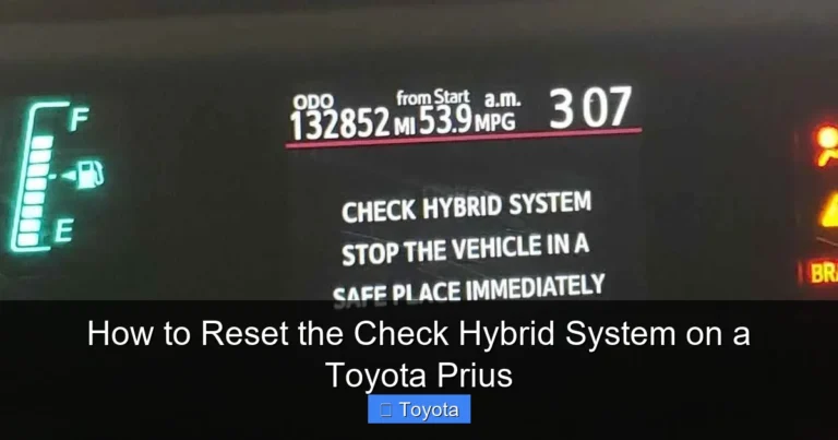 How to Reset the Check Hybrid System on a Toyota Prius