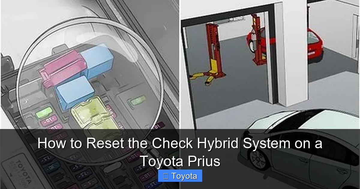 How to Reset the Check Hybrid System on a Toyota Prius