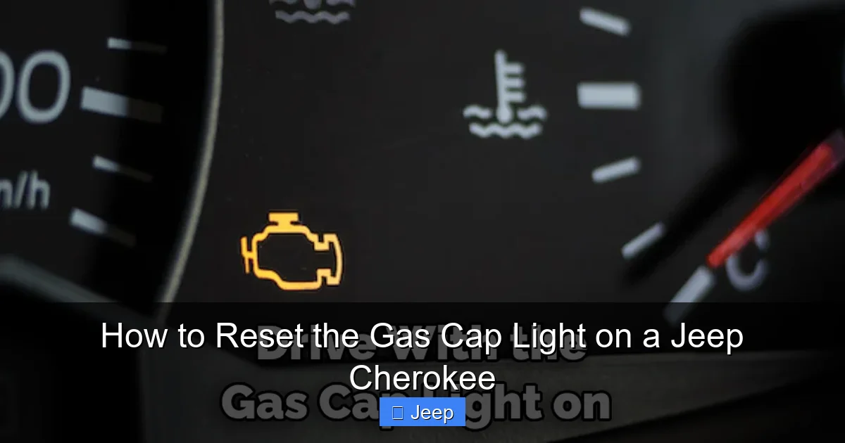 How to Reset the Gas Cap Light on a Jeep Cherokee