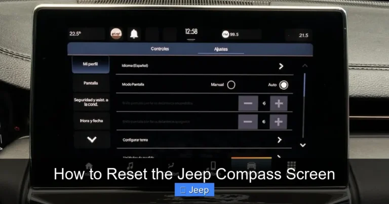 How to Reset the Jeep Compass Screen