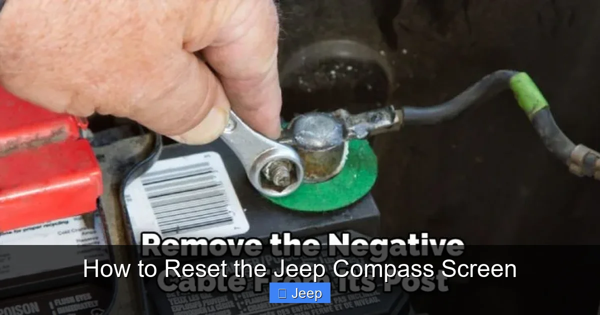 How to Reset the Jeep Compass Screen