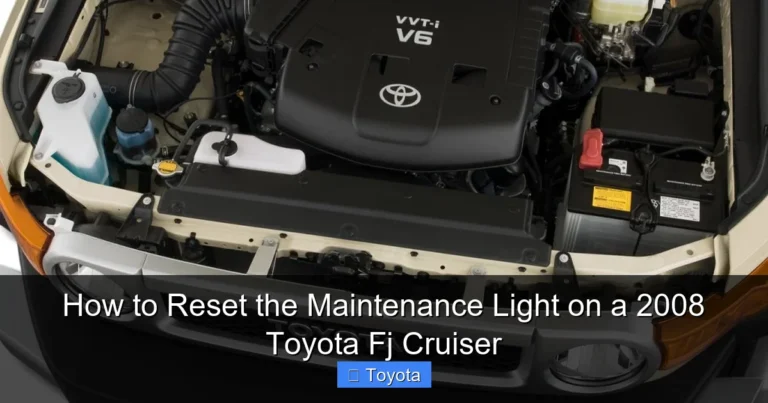 How to Reset the Maintenance Light on a 2008 Toyota Fj Cruiser