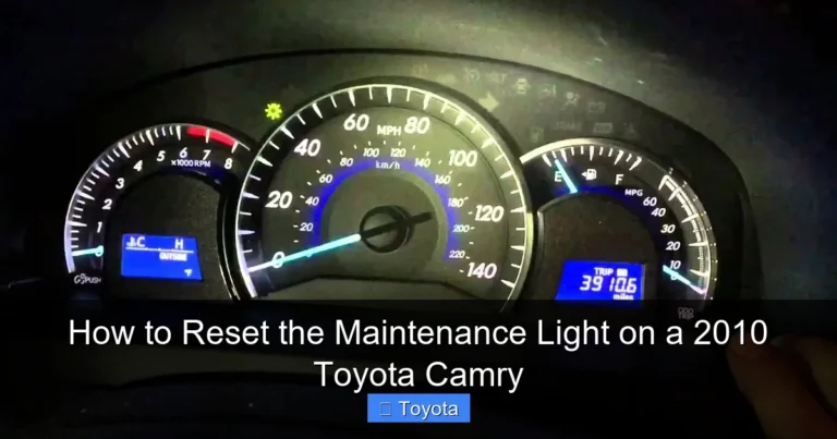 How to Reset the Maintenance Light on a 2010 Toyota Camry
