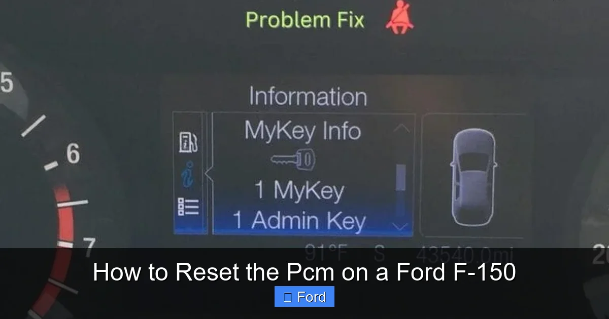 Ford F150 Pcm Reset