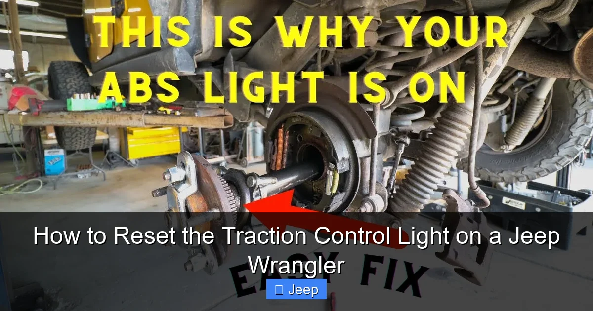 How to Reset the Traction Control Light on a Jeep Wrangler