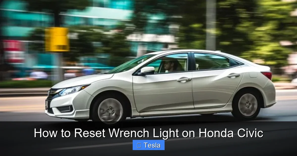 How to Reset Wrench Light on Honda Civic