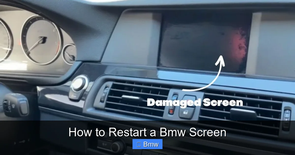 How to Restart a Bmw Screen