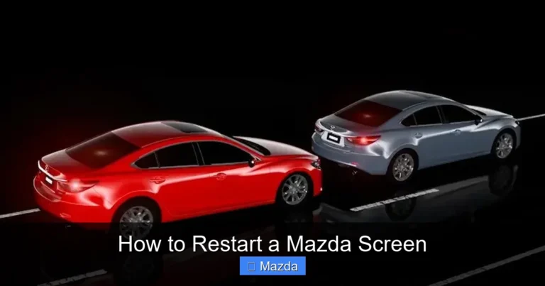 How to Restart a Mazda Screen