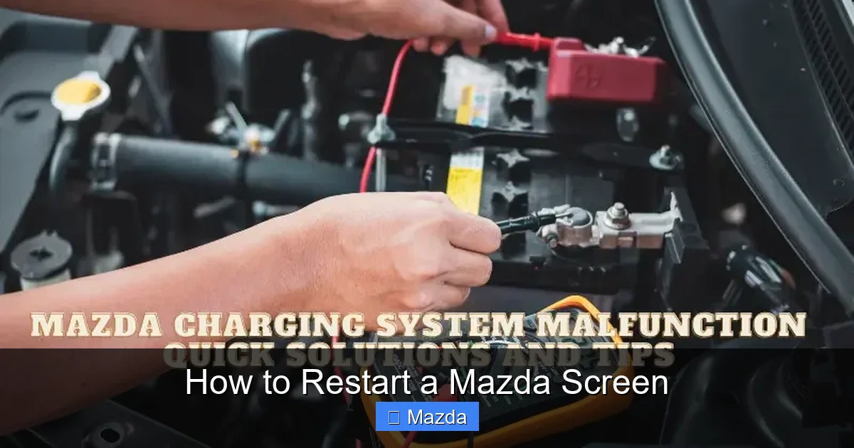 How to Restart a Mazda Screen