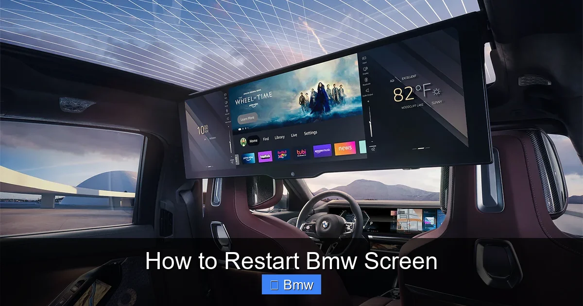 How to Restart Bmw Screen