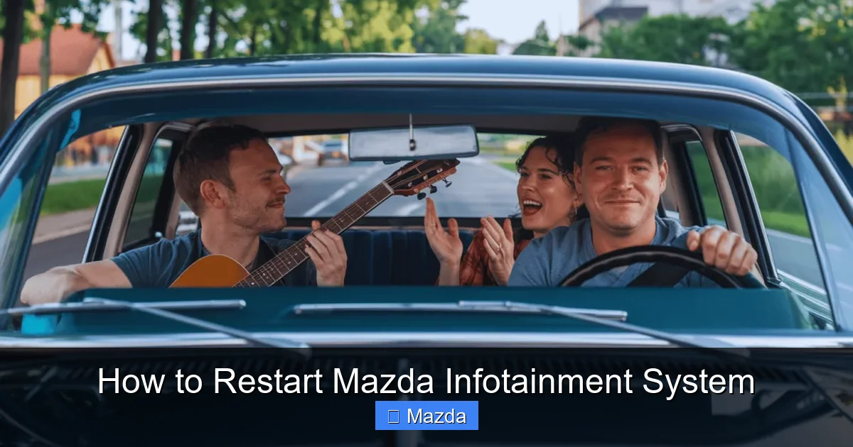 How to Restart Mazda Infotainment System