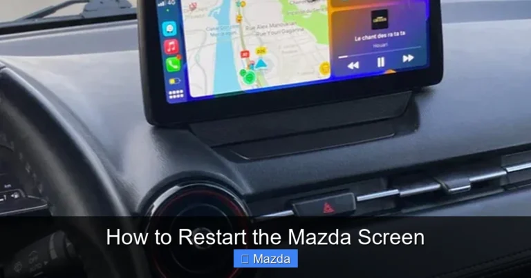 How to Restart the Mazda Screen