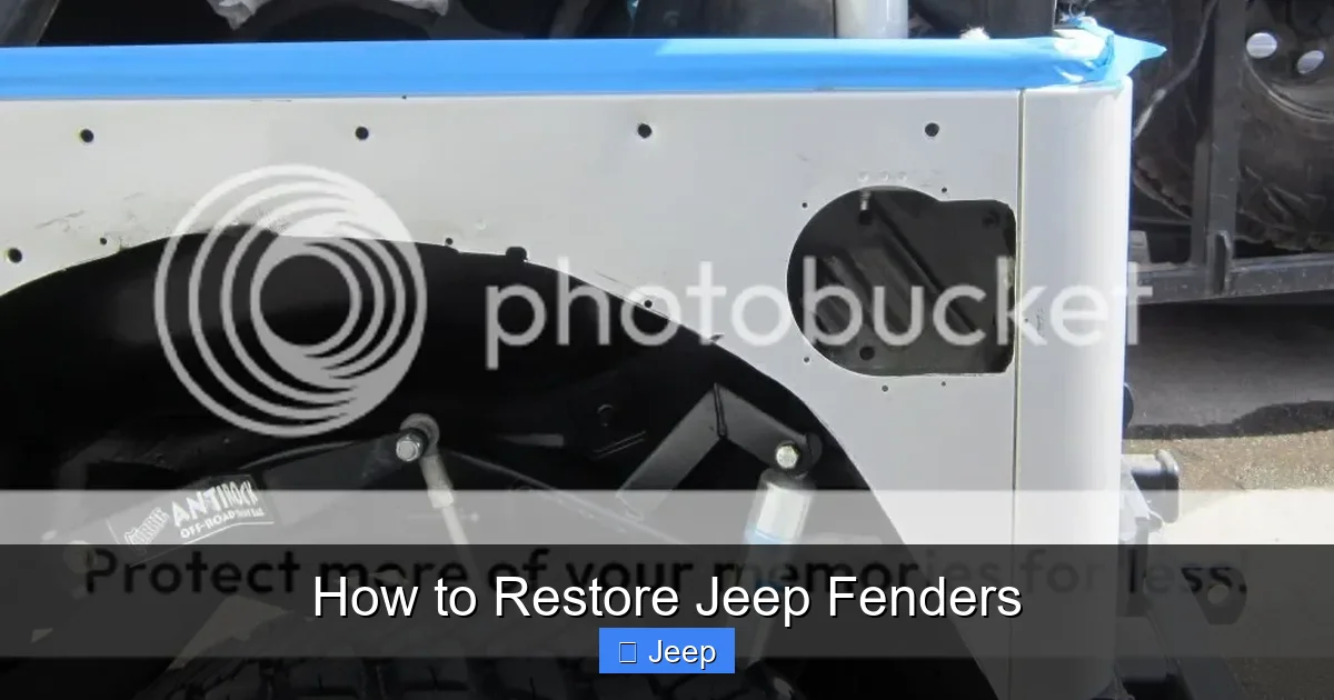 How to Restore Jeep Fenders