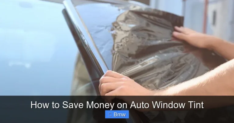 How to Save Money on Auto Window Tint