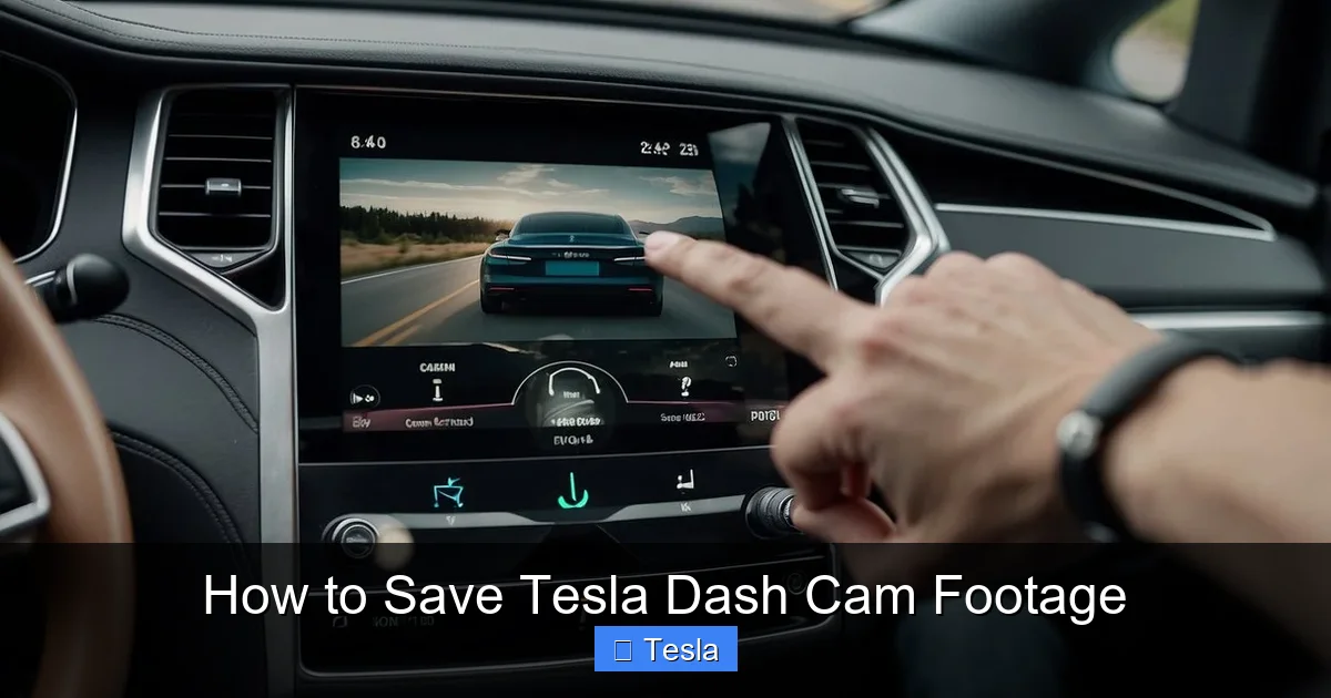How to Save Tesla Dash Cam Footage