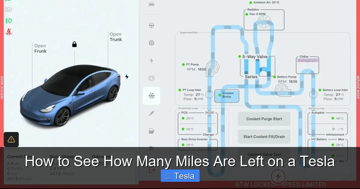 How to See How Many Miles Are Left on a Tesla