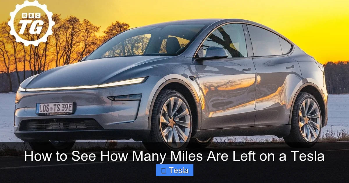 How to See How Many Miles Are Left on a Tesla