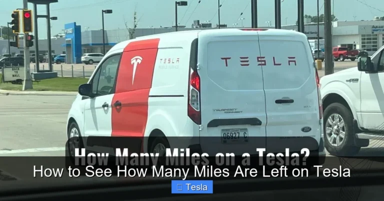 How to See How Many Miles Are Left on Tesla
