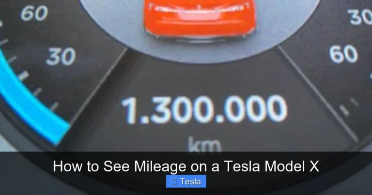 How to See Mileage on a Tesla Model X