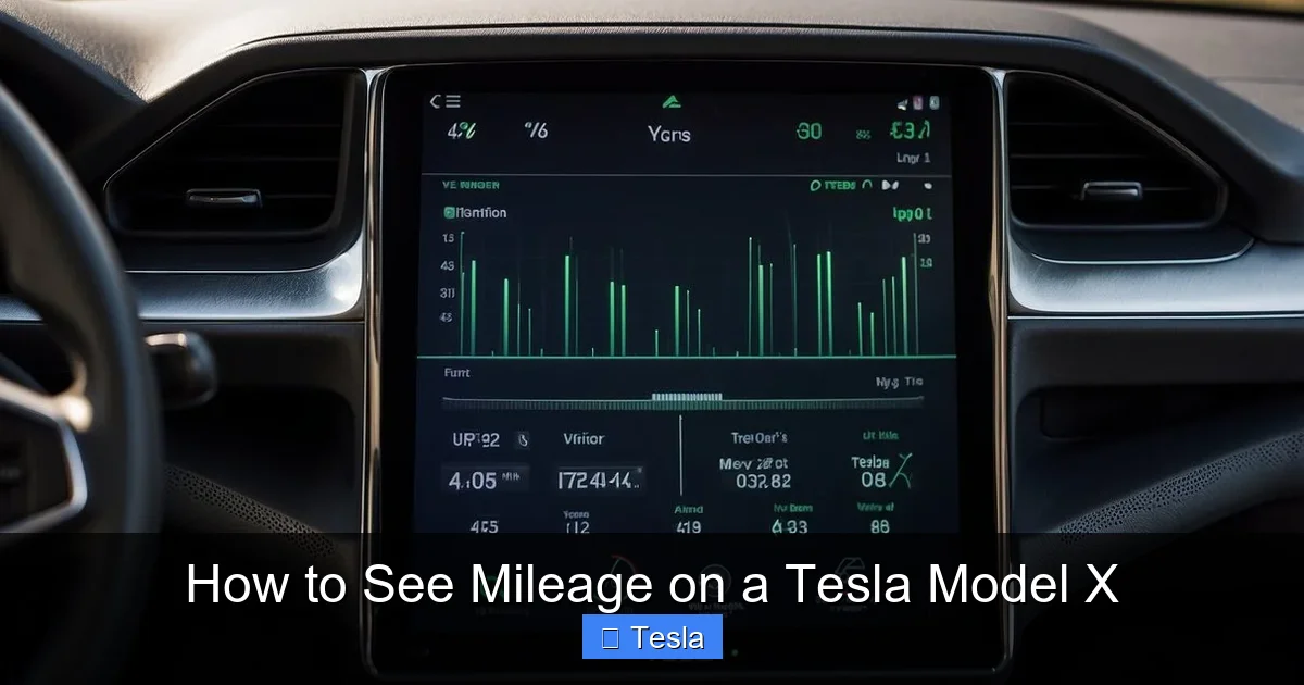 How to See Mileage on a Tesla Model X