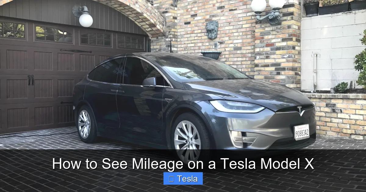 How to See Mileage on a Tesla Model X