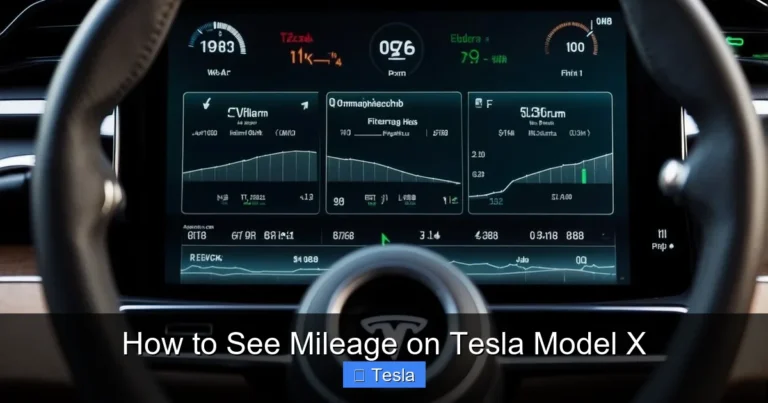 How to See Mileage on Tesla Model X