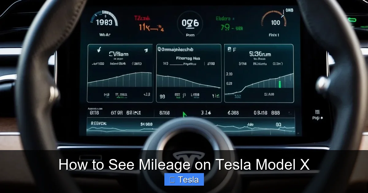 How to See Mileage on Tesla Model X