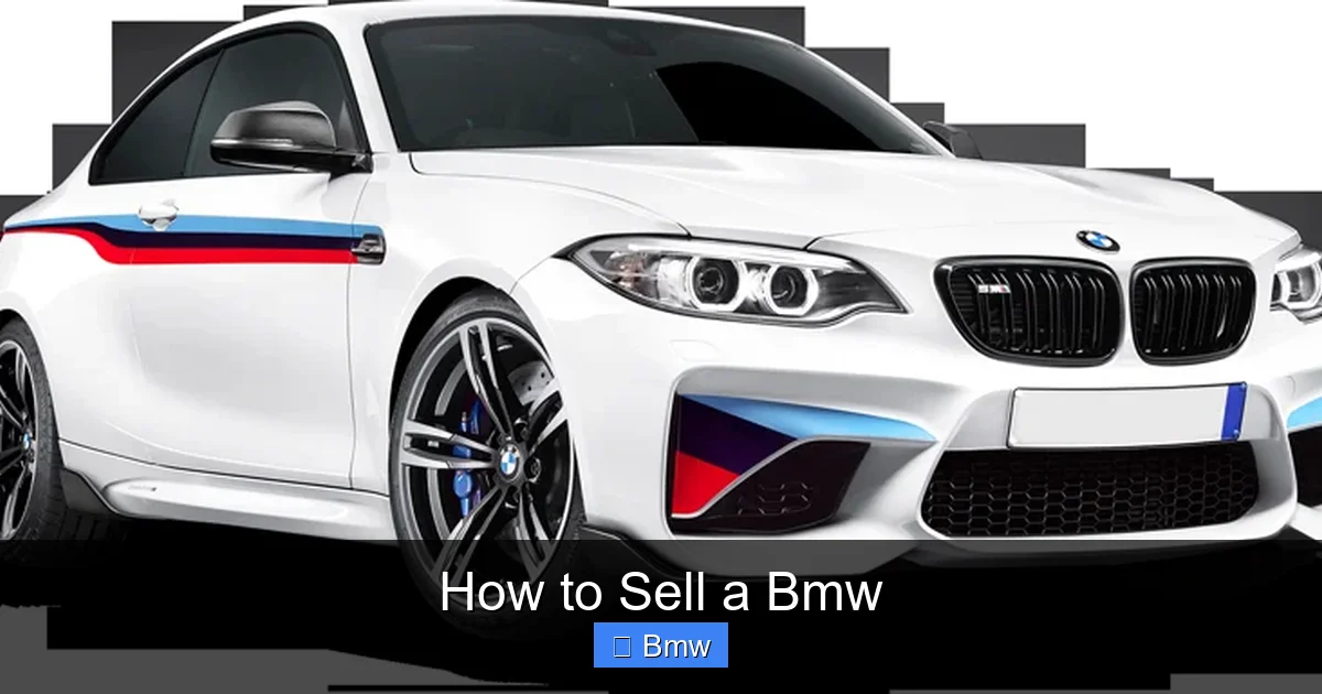 How to Sell a Bmw