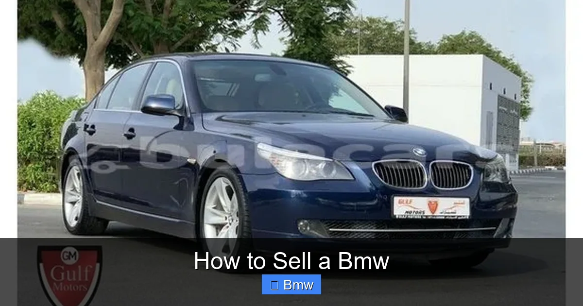 How to Sell a Bmw