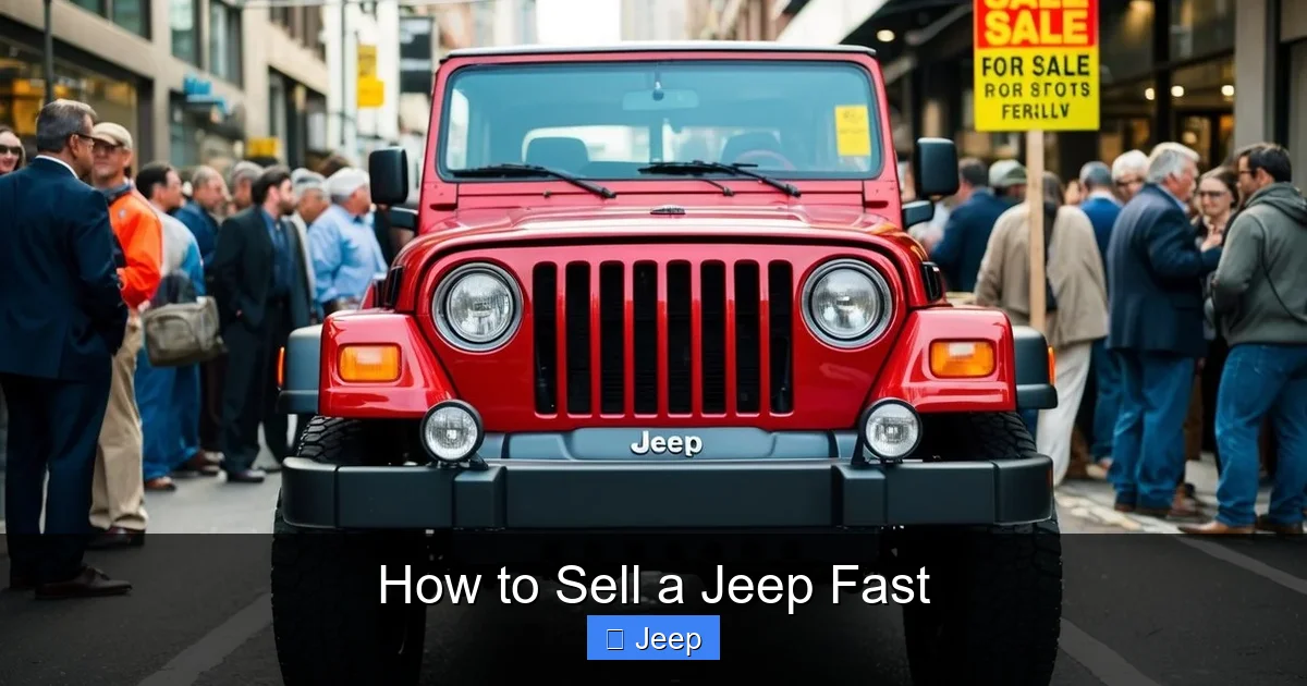 How to Sell a Jeep Fast