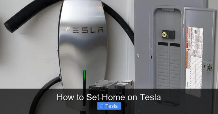 How to Set Home on Tesla