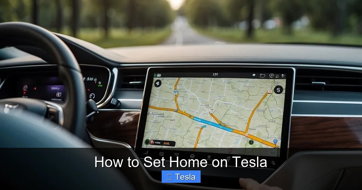 How to Set Home on Tesla