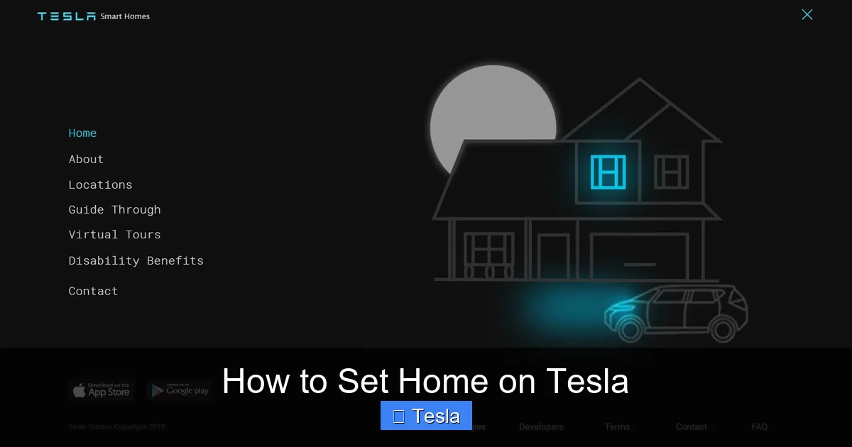 How to Set Home on Tesla