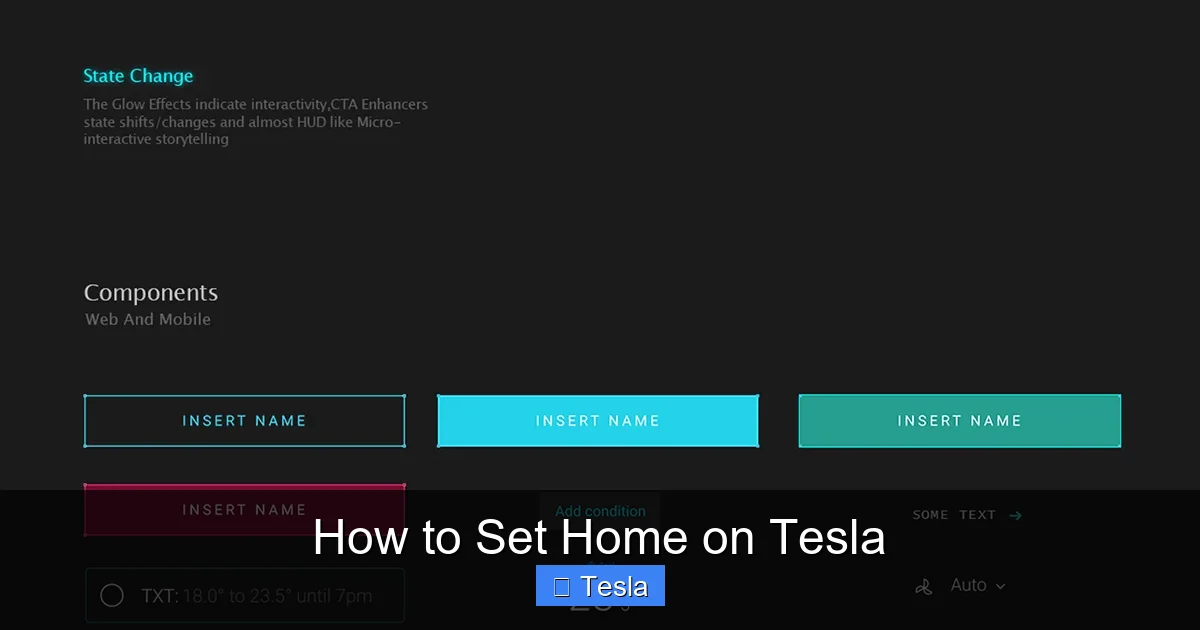 How to Set Home on Tesla