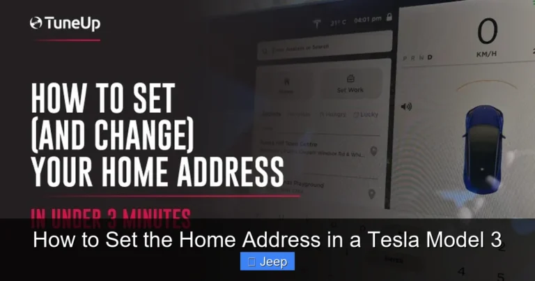 How to Set the Home Address in a Tesla Model 3