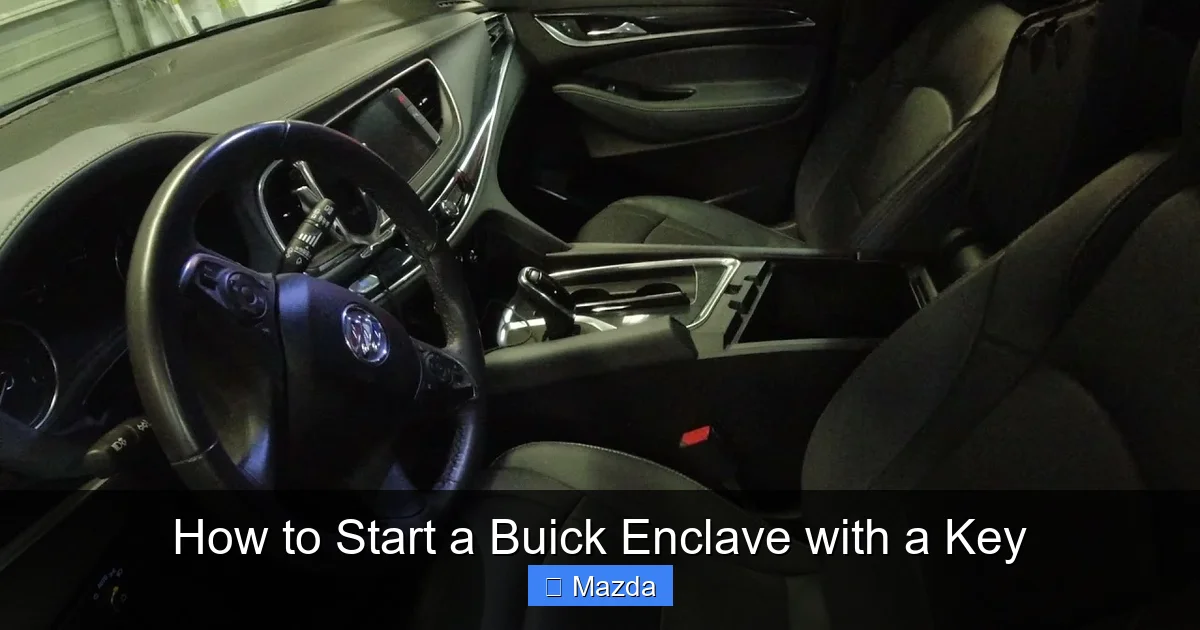 How to Start a Buick Enclave with a Key