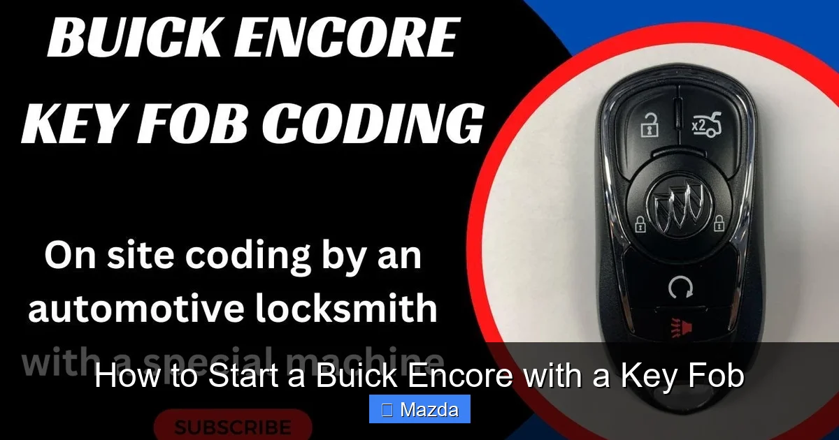 How to Start a Buick Encore with a Key Fob