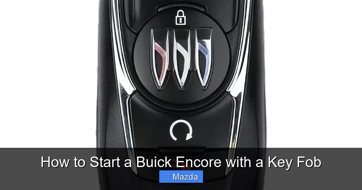 How to Start a Buick Encore with a Key Fob
