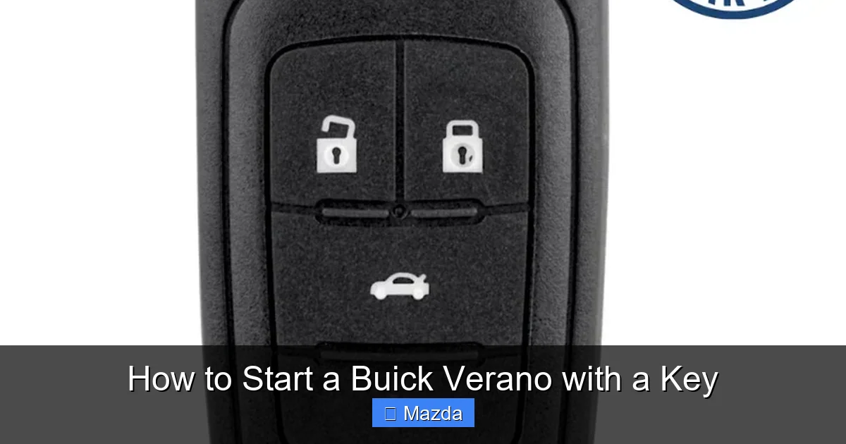How to Start a Buick Verano with a Key