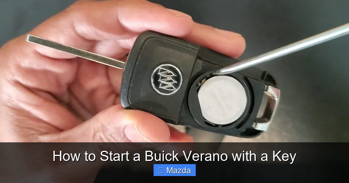 How to Start a Buick Verano with a Key