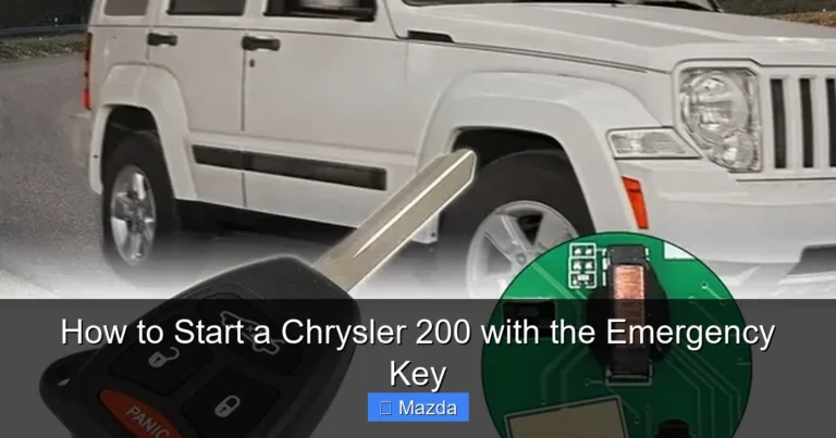 How to Start a Chrysler 200 with the Emergency Key