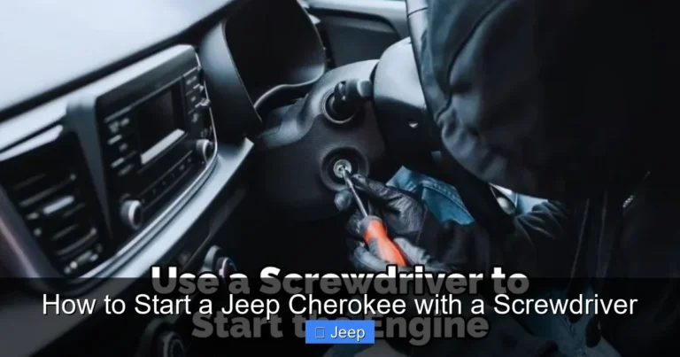 How to Start a Jeep Cherokee with a Screwdriver