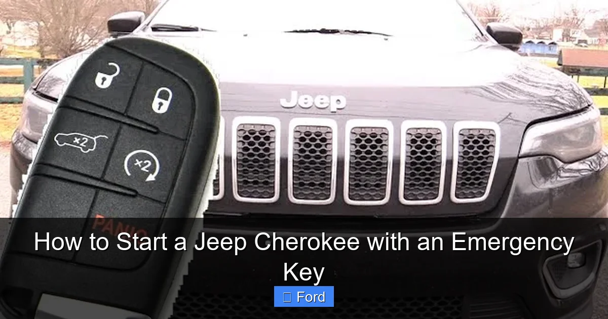 How to Start a Jeep Cherokee with an Emergency Key