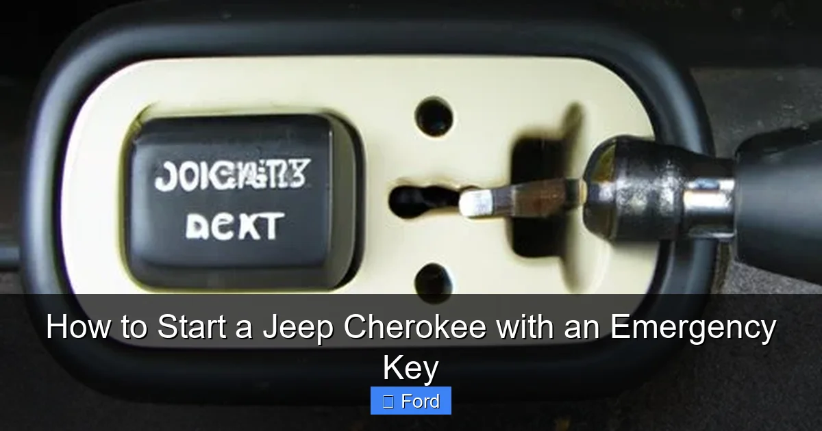 How to Start a Jeep Cherokee with an Emergency Key