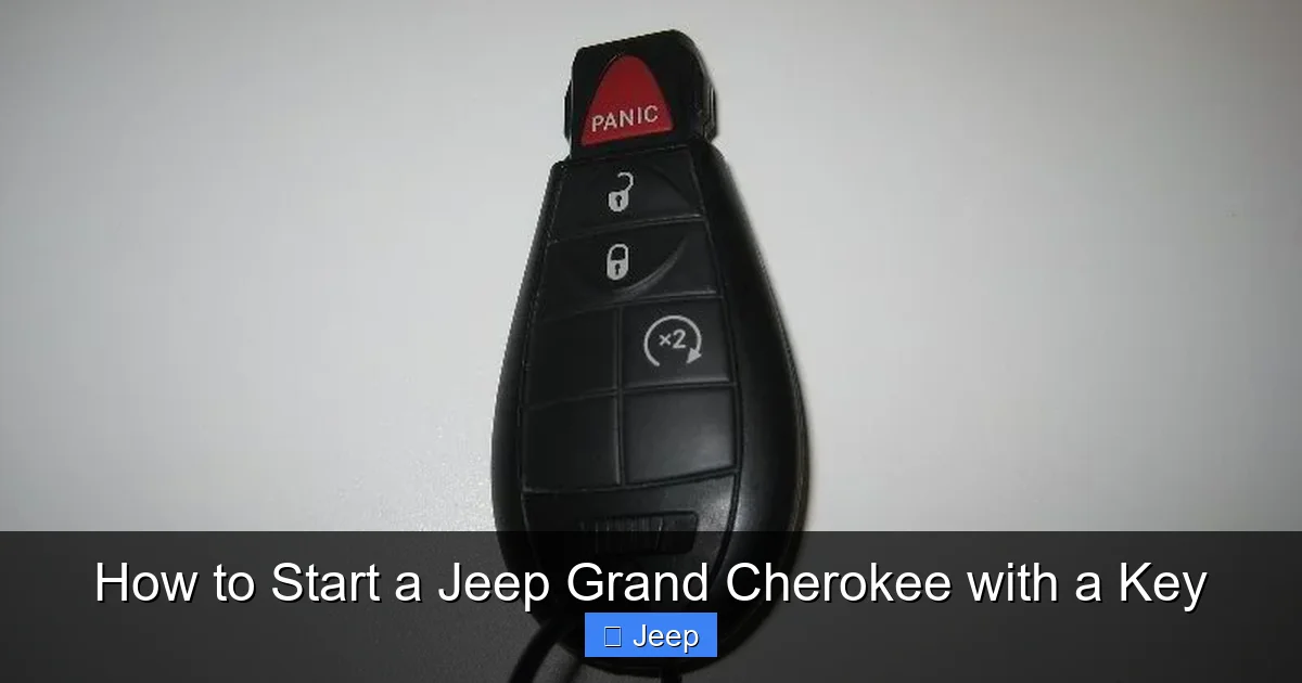 How to Start a Jeep Grand Cherokee with a Key