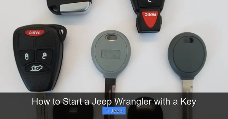 How to Start a Jeep Wrangler with a Key