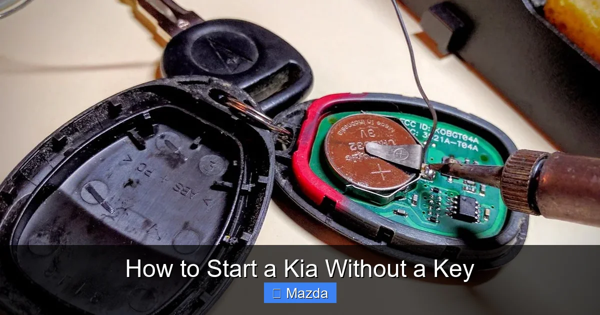 How to Start a Kia Without a Key
