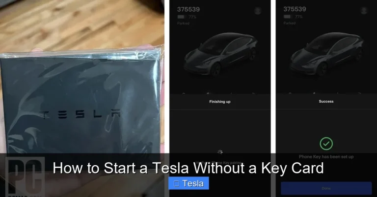 How to Start a Tesla Without a Key Card
