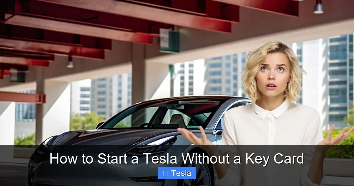 How to Start a Tesla Without a Key Card
